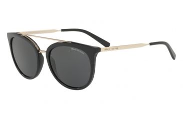Image of Armani Exchange AX4068S Single Vision Prescription Sunglasses AX4068S-815887-55 - Lens Diameter 55 mm, Frame Color Black