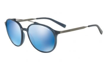 Image of Armani Exchange AX4069S Bifocal Prescription Sunglasses AX4069S-823855-57 - Lens Diameter 57 mm, Frame Color Transparent Blue Dress