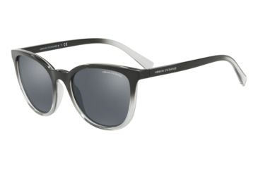 Image of Armani Exchange AX4077SF Progressive Prescription Sunglasses, 56mm, Black/Transparent Smoke, AX4077SF-82556G-56-PRO