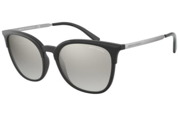Image of Armani Exchange AX4091S Sunglasses 81586V-54 - , Light Grey Mirror Silver Grad Lenses