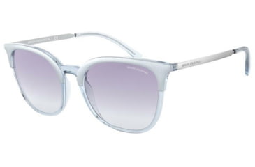 Image of Armani Exchange AX4091S Sunglasses 829919-54 - , Clear Gradient Light Blue Lenses