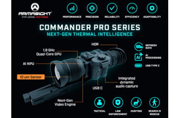 Image of Armasight Commander 640 Pro 2-8x35mm Thermal Rifle Scope w/KDG Mount