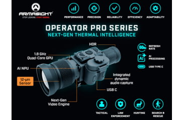 Image of Armasight Operator 640 Pro 1-4x50mm Thermal Clip On