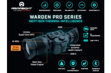 Image of Armasight Warden 640 Pro 3.5-14x50mm Thermal Monocular