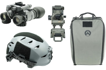 Image of Armasight BNVD-51 Premium Kit - BNVD-51 Pinnacle Gen 3 NV Binocular w/ Armasight by Wilcox G95 Mount, Armasight by OTTE GEAR Helmet Bag and Team Wendy EXFIL LTP Helmet Rail 3.0, Gray, XL