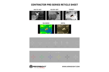 Image of Armasight Contractor 640 Pro 4.3-17.2x75mm Thermal Weapon Sight, 60 Hz, 640x480, Gray, TAVT66WN7CONT1P2