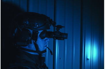 Image of Armasight Multi-Purpose 51 degree FOV Night Vision Monocular Gen 3, Ghost White Phosphor, Black, 2.8 x 1.9 x 4.1, NSMNYX14M5G9DA1