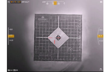 Image of Armasight Thermal Zeroing Target, 6x6in, Beige/Black, Pack of 10, AGTGTZE010