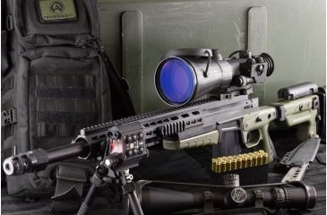 Image of Armasight Vulcan 8X QS MG - Professional 8x Night Vision Rifle Scope Gen 2+ Quick Silver White Phosphor w/Manual Gain w/XLR-IR850 Extra Long Range Infrared Illuminator NRWVULCAN8Q9DI1