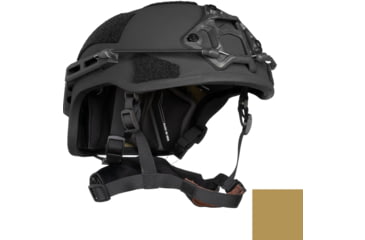 Image of ArmorSource Aire EX Rifle Resistant High Protection Fully Loaded Assault Helmet, High Cut, Coyote Brown, Small, 600SHCCBSU3LR3KV2