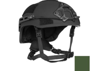 Image of ArmorSource Aire LE High Cut Ultra Lightweight Law Fully Loaded Enforcement Level IIIA Tactical Helmet, Cam Green, Medium, AIRELEMHCCGSU3LR3KV2