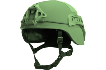 Image of ArmorSource Aire LE Law Enforcement Ultra-Lightweight Fully Loaded Reguar-Cut Ballistic Helmet, Foliage Green, Large, AIRELE-RCL-R10P2-R-W3-V-FG
