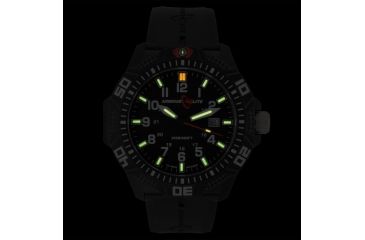 Image of Armourlite Caliber Series White Watch With Rubber Band, Black/White, Small AL613