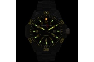 Image of Armourlite Caliber Series Yellow Watch With PVD Band, Black/Yellow, Small AL624