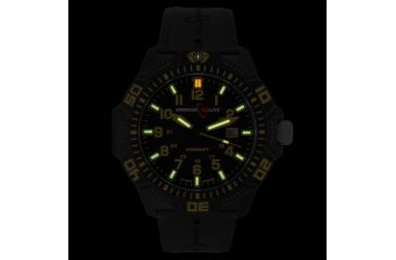 Image of Armourlite Caliber Series Yellow Watch With Rubber Band, Black/Yellow, Small AL614