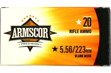 Image of Armscor Precision Inc .223 Remington/5.56x45mm NATO Blank Brass Cased Rifle Ammo, 20 Rounds, 50172PH-20RD