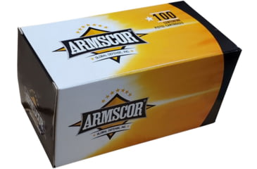 Image of Armscor Precision Inc .380ACP 95 Grain FMJ Value Pack Brass Cased Pistol Ammo, 100 Rounds, ARMS50315