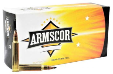 Image of Armscor Precision Inc 5.56x45mm NATO 62 Grain Full Metal Jacket Brass Cased Centerfire Rifle Ammo, 20 Rounds, 50112