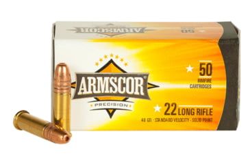 Image of Armscor Precision Inc .22 Long Rifle 40 Grain Soft Point Brass Cased Rimfire Ammo, 50 Rounds, 50012PH-50RD