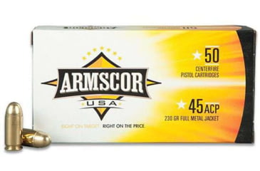 Image of Armscor Precision Inc Armscor .45 ACP 230gr Full Metal Jacket Pistol Ammo, 50Rounds, 50091