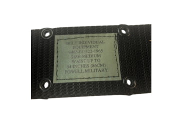 Image of Army Navy Sales GI Pistol Belt, Nylon, Adjustable, Black, NPBB