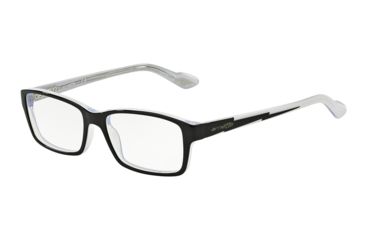 Image of Arnette AN7034 Bifocal Prescription Eyeglasses, 53mm, Top Black On White-Crystal, AN7034-1007-53-BI