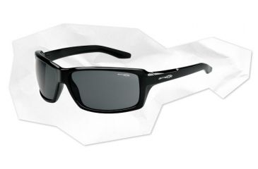 Image of Arnette Chop Shop Sunglasses - Gloss Black Frame and Grey Lens AN4172-02