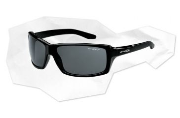 Image of Arnette Chop Shop Sunglasses - Gloss Black Frame and Polarized Grey Lens AN4172-01