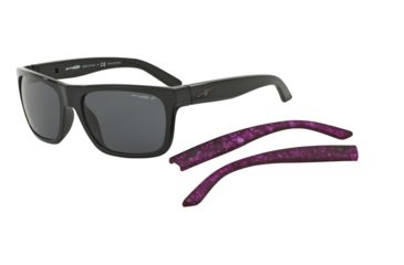 Image of Arnette DROPOUT AN4176 Sunglasses 41/81-58 - Black Frame, Polar Gray Lenses