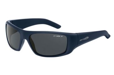Image of Arnette Hot Shot Progressive Prescription Sunglasses, Fuzzy Navy Frame, Polarized Grey Lens, Polarized-AN4182-04PR