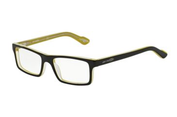 Image of Arnette LO-FI AN7060 Prescription Eyeglasses, 49mm, Black/Yellow/Clear, AN7060-1139-49-SV