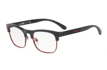 Image of Arnette RIPON AN7131 Single Vision Prescription Eyeglasses, 52mm, Black/pastel Red, AN7131-41-52-SV