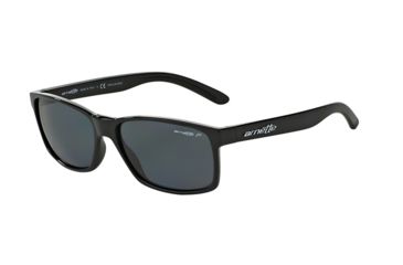Image of Arnette SLICKSTER AN4185 Progressive Prescription Sunglasses, 59mm, Black, AN4185-41-81-59-PRO