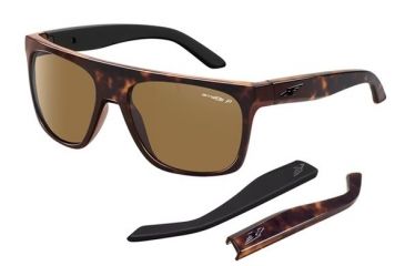 Image of Arnette Squaresville Bifocal Prescription Sunglasses, Havana Frame, Polarized Brown Lens, Polarized-AN4184-03BI