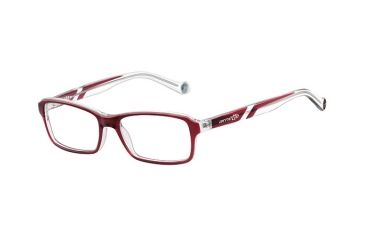 Image of Arnette Tempo Eyeglasses, Red On Transparent Frame-AN7078-0349