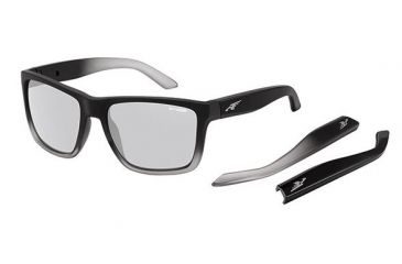 Image of Arnette Witch Doctor Bifocal Prescription Sunglasses, Fuzzy Black Fade Frame, Chrome Mirror Lens-AN4177-18BI