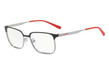 Image of Arnette WOOT! AN6114 Prescription Eyeglasses 683-53 - Black Rubber/Gunmetal Frame