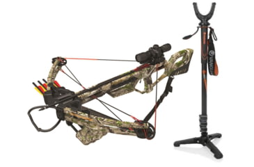 Image of Arrow Precision Inferno Flame Crossbow, w/Illuminated Reticle Scope, 131 W/ Vanguard Veo Shooting Stick