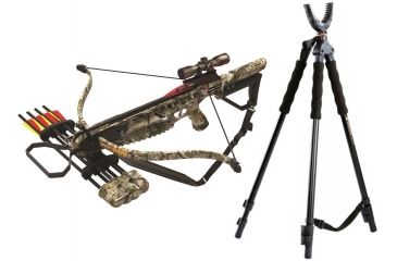 Image of Arrow Precision Inferno Heat Crossbow, w/Multi-Reticle Scope, 107 W/ Vanguard Quest Tripod