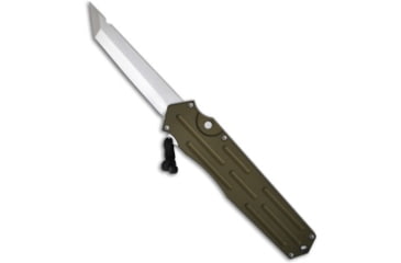 Image of Ars A.R.S. Kato OTF Knife OD Green Single Action Automatic Tanto 3.5" Satin Plain, Green, Stainless Steel, adult, BHQ-9919