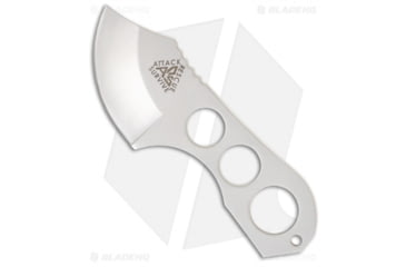 Image of ARS Shanghai Shank Neck Fixed Blade Knife, 2.00in, 440 Stainless Steel, Clip Point Blade, Stainless Steel Gray Handle, Gray, 5.00in, BHQ-8279