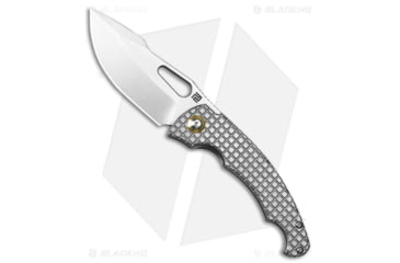 Image of Artisan Cutlery Mini Xcellerator Folding Knife, 3.25in, CPM-S90V, Drop Point Blade, Titanium Gray Handle, Steel/Gray, 8.86in, BHQ-193870