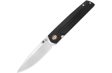 Image of Artisan Cutlery Sirius Folding Knife by Ray Laconico, 4.5in Closed, 3.5in, AR-RPM9, Satin Drop Point Blade, Black G10 Handle, 1849P-BK