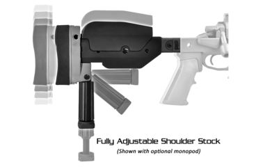 Image of Ashbury Precision Ordnance SABER Alloy SuperSport MOD-0 Series Rifle Chassis, RLA-A1A, Remington 700 Long Action, Right Hand, 5-Round Magazine, Black 060-03V-0010-00 BLK