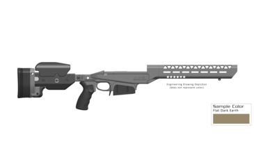 Image of Ashbury Precision Ordnance SABER Alloy SuperSport MOD-0 Series Rifle Chassis, RLA-A1A, Remington 700 Long Action, Right Hand, 5-Round Magazine, Flat Dark Earth 060-03V-0010-00 FDE