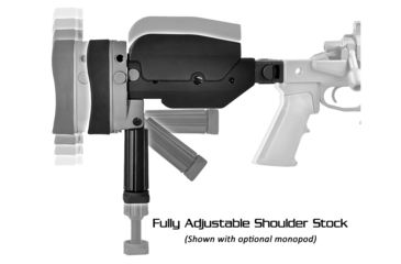 Image of Ashbury Precision Ordnance SABER Alloy SuperSport MOD-1 Series Folding Rifle Chassis, RLA-A1A, Remington 700 Long Action, Right Hand, 5-Round Magazine, Black 060-03V-0018-00 BLK