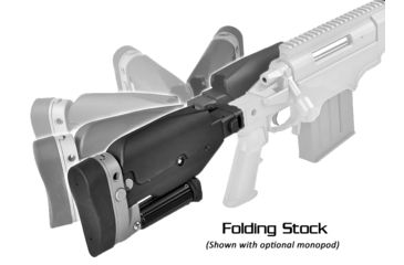 Image of Ashbury Precision Ordnance SABER Alloy SuperSport MOD-1 Series Folding Rifle Chassis, RSA-A3, Remington 700 Short Action, Right Hand, 10-Round Magazine, Black 060-03V-0015-00 BLK