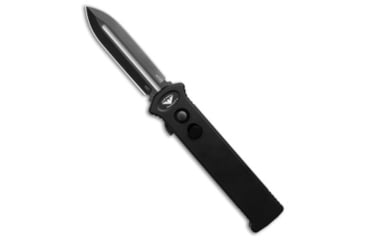 Image of Asheville Steel Paragon Para-X OTF Automatic Knife Black Aluminum 3.6&quot; DLC, Black, CPM S35VN, adult, BHQ-188356