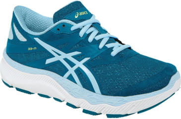 Image of Asics 33-M Road Running Shoe - Womens-Blue/Blue/White-Medium-8 US