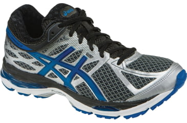 Image of Asics Gel-Cumulus 17 Road Running Shoe - Men's-Grey/Blue/Black-10 US-Medium